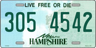 NH license plate 3054542