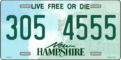 NH license plate 3054555