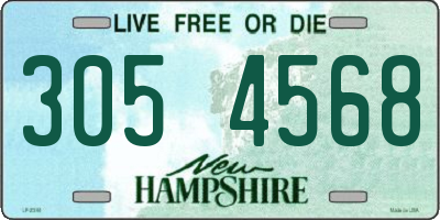 NH license plate 3054568