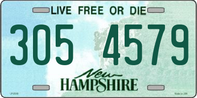 NH license plate 3054579