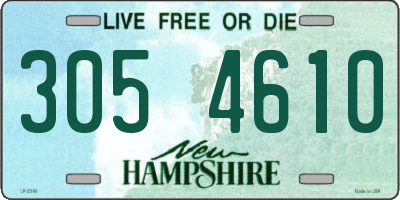 NH license plate 3054610