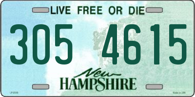 NH license plate 3054615