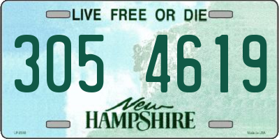 NH license plate 3054619
