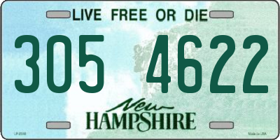 NH license plate 3054622