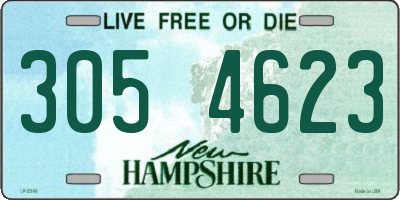 NH license plate 3054623