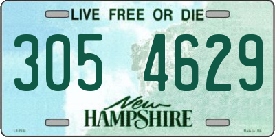 NH license plate 3054629
