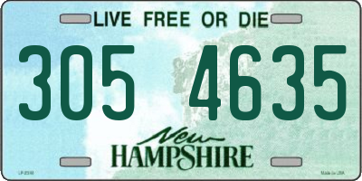 NH license plate 3054635