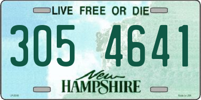 NH license plate 3054641