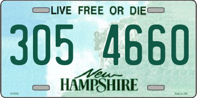 NH license plate 3054660