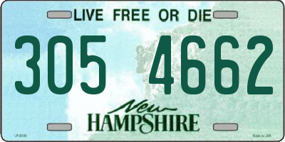 NH license plate 3054662