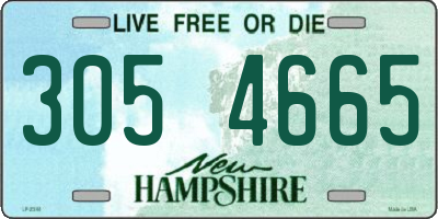 NH license plate 3054665