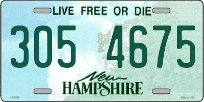 NH license plate 3054675
