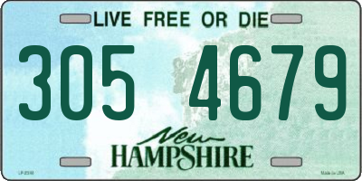 NH license plate 3054679