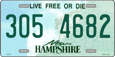 NH license plate 3054682