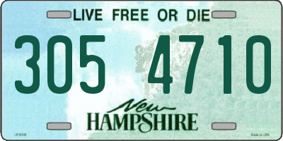 NH license plate 3054710