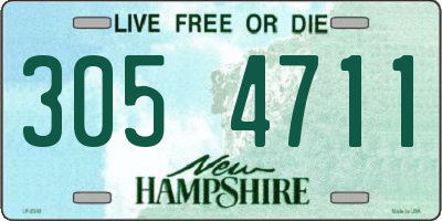 NH license plate 3054711