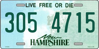 NH license plate 3054715