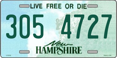 NH license plate 3054727