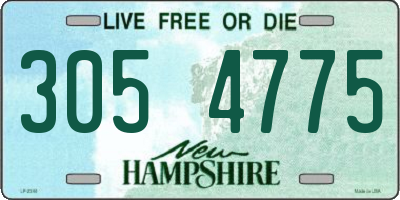 NH license plate 3054775