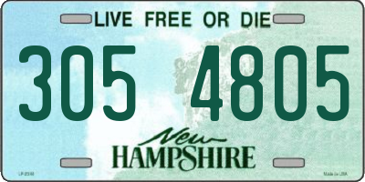 NH license plate 3054805