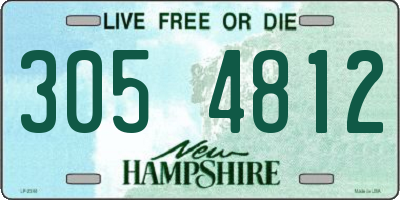 NH license plate 3054812