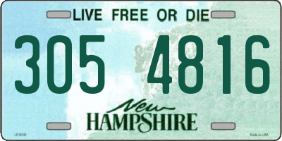 NH license plate 3054816