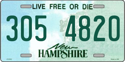 NH license plate 3054820