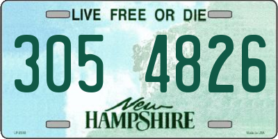 NH license plate 3054826