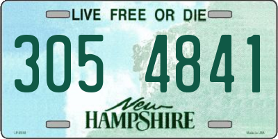 NH license plate 3054841