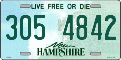 NH license plate 3054842