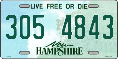 NH license plate 3054843