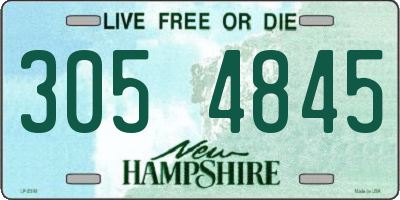 NH license plate 3054845
