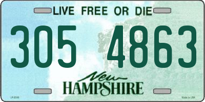 NH license plate 3054863