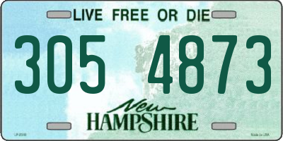 NH license plate 3054873