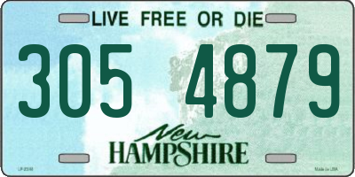 NH license plate 3054879