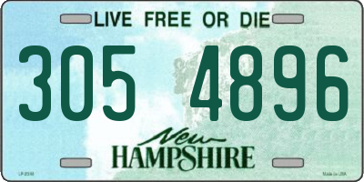 NH license plate 3054896