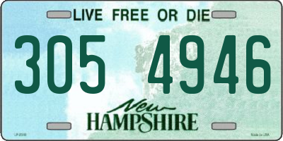 NH license plate 3054946