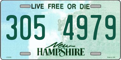 NH license plate 3054979