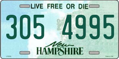NH license plate 3054995