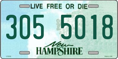 NH license plate 3055018