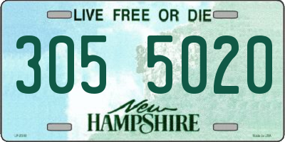NH license plate 3055020