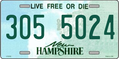 NH license plate 3055024