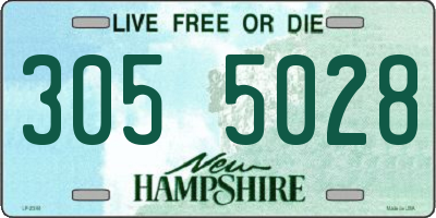 NH license plate 3055028