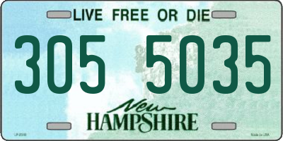 NH license plate 3055035