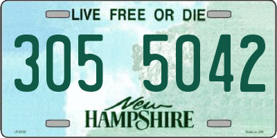 NH license plate 3055042