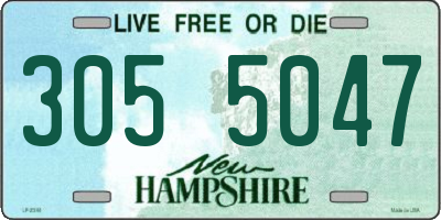 NH license plate 3055047