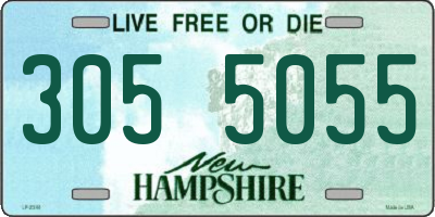 NH license plate 3055055