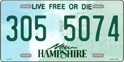 NH license plate 3055074