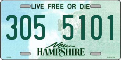 NH license plate 3055101