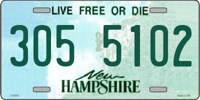 NH license plate 3055102